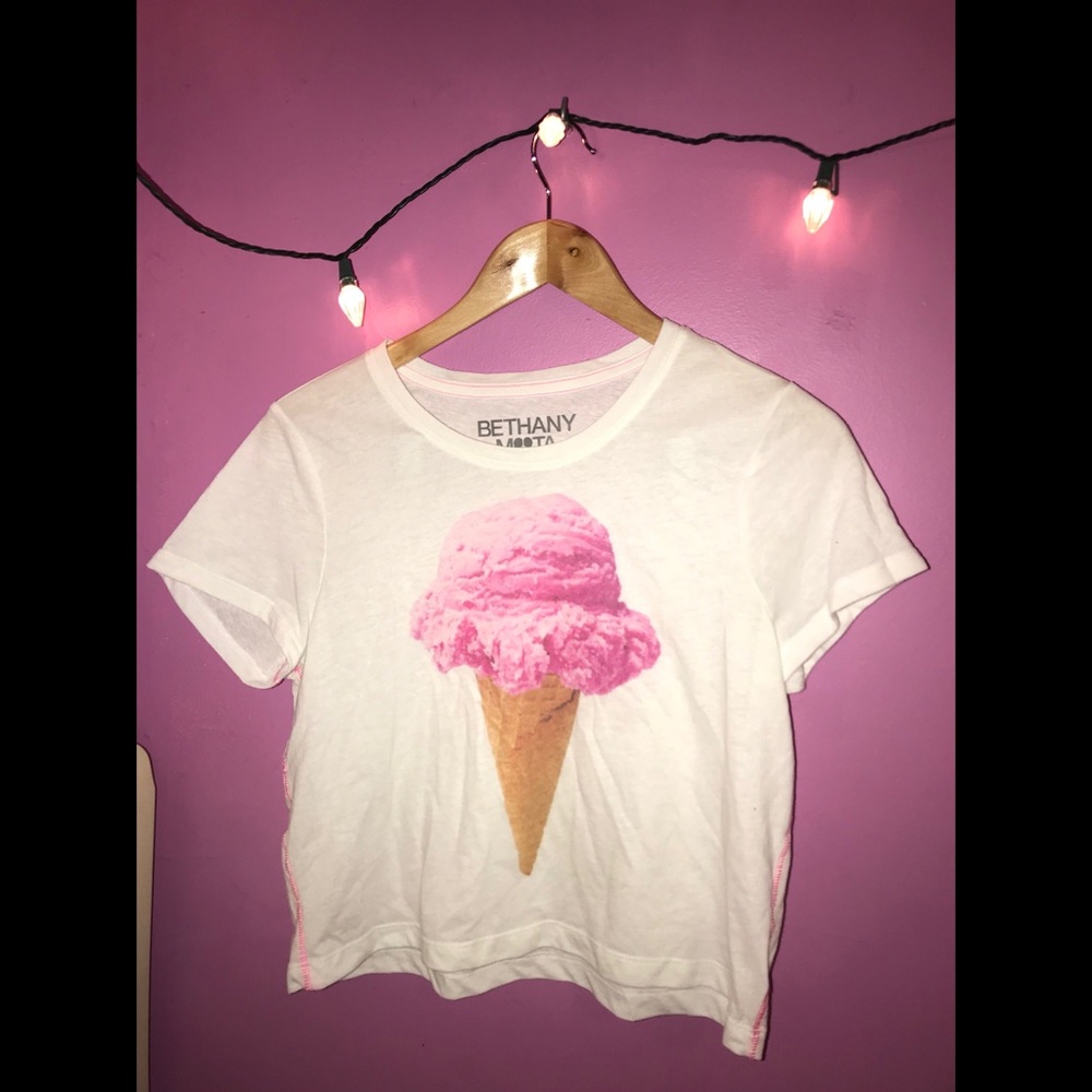 Bethany Mota for Aeropostale Ice Cream Crop Top